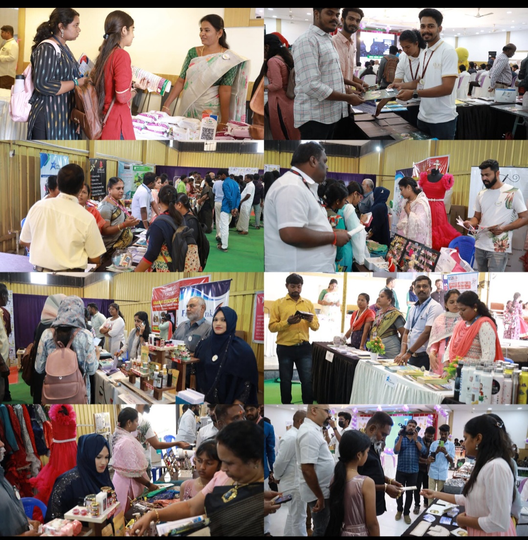 Entrepreneurs showcasing products at an NNI brand expo